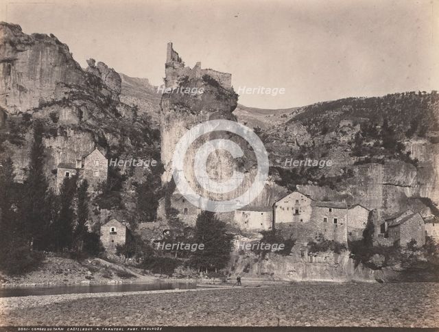 Gorges Du Tarn Castelbouc, 1870s. Creator: A. Trantoul (French).