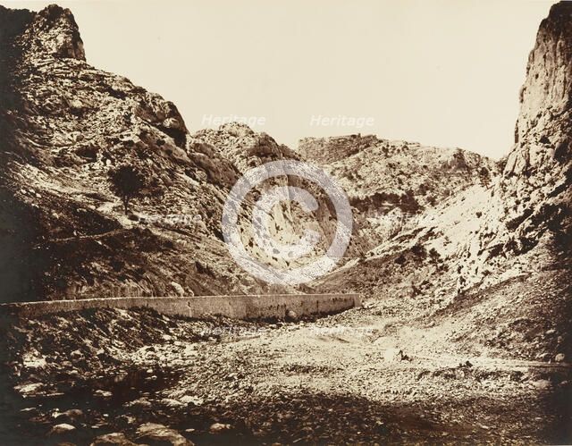Gorges d'Ollioules, ca. 1860. Creator: Edouard Baldus.
