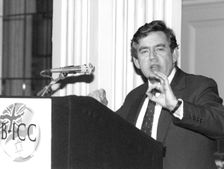 Gordon Brown, Chancellor of the Exchequer, 1998. Creator: Sidney Harris