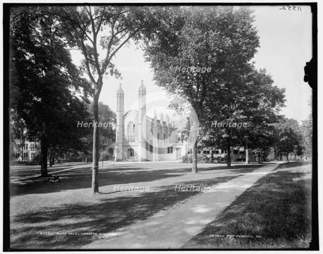 Gore Hall, Harvard College, between 1890 and 1899. Creator: Unknown.
