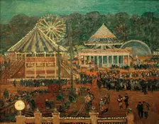 Gorky Central Park of Culture and Leisure, 1933. Creator: Vogeler, Heinrich (1872-1942)