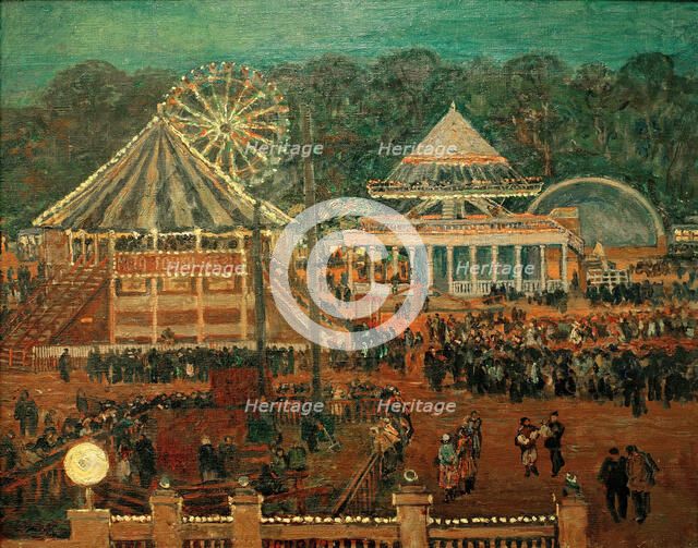 Gorky Central Park of Culture and Leisure, 1933. Creator: Vogeler, Heinrich (1872-1942).