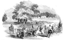 Gorhambury Races - from a sketch in the park, 1844. Creator: Unknown