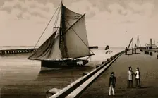 Gorleston Pier c1880. Creator: Unknown