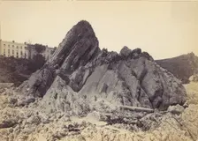 Goscar (God's Rock) and Croft Terrace, Tenby, Wales, 1870s. Creator: Francis Bedford