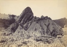 Goscar (God's Rock) and Croft Terrace, Tenby, Wales, 1870s. Creator: Francis Bedford
