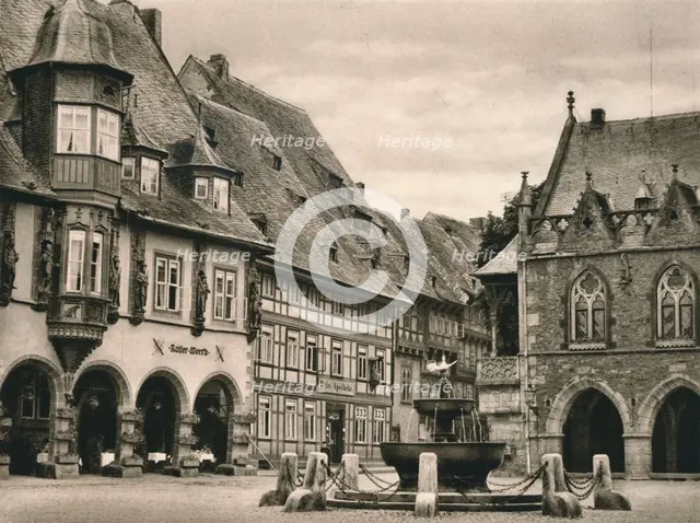 'Goslar - Marketplace', 1931. Artist: Kurt Hielscher.