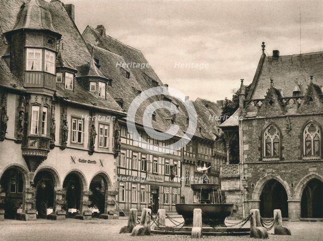 'Goslar - Marketplace', 1931. Artist: Kurt Hielscher.