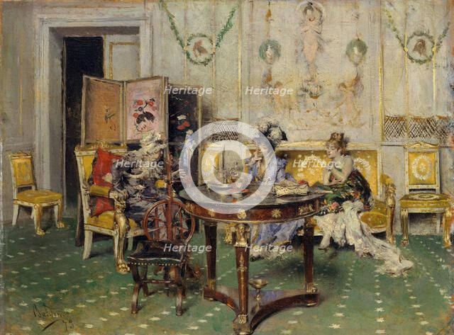 Gossip, 1873. Creator: Giovanni Boldini.
