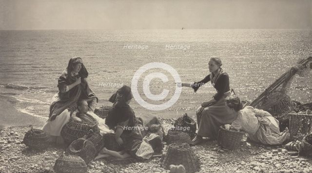 Gossip on the Beach, c. 1885. Creator: Henry Peach Robinson.