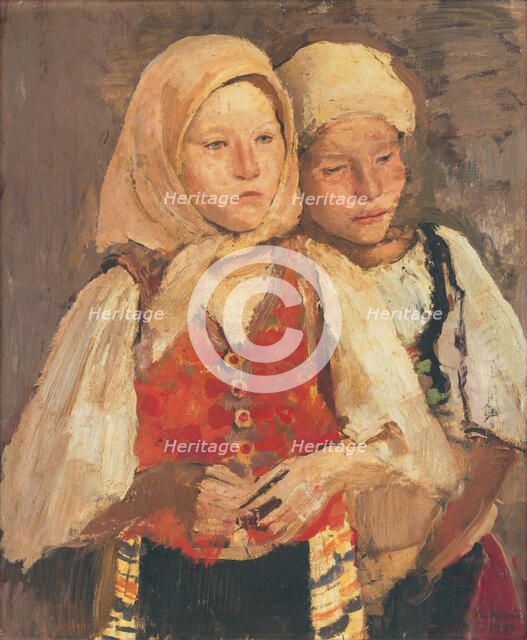 Gossips, 1934. Creator: Vladimir Kovar.