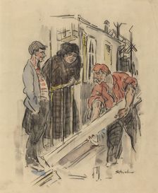 Gossips, late 19th-early 20th century. Creator: Theophile Alexandre Steinlen