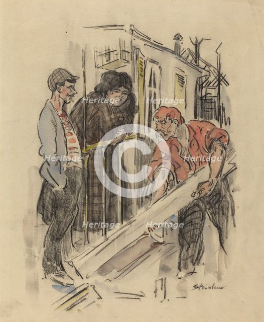 Gossips, late 19th-early 20th century. Creator: Theophile Alexandre Steinlen.