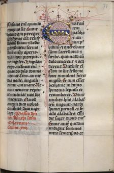 Gospel Book with Evangelist Portraits: Decorated Initial, c. 1480. Creator: Hausbuch Master (German)