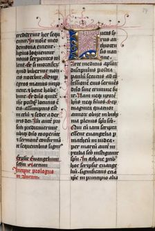 Gospel Book with Evangelist Portraits: Decorated Initial, c. 1480. Creator: Hausbuch Master (German)