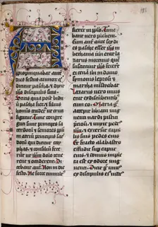 Gospel Book with Evangelist Portraits: Decorated Initial, c. 1480. Creator: Hausbuch Master (German)