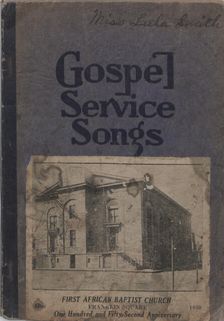 Gospel Service Songs, 1938. Creator: Unknown