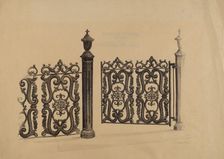 Gate, 1935/1942. Creator: Jerome Hoxie