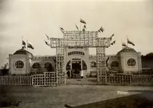 Gate to the forest pavilion, 1911. Creator: A. A. Antonov