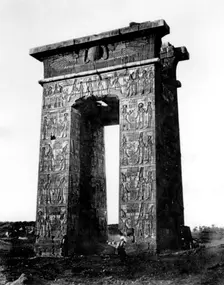 Gate to the north of Karnak, Nubia, Egypt, 1878. Artist: Felix Bonfils