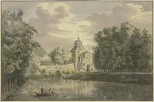 Gate to Utrecht with part of the promenade, 1750. Creator: Jacobus van Liender