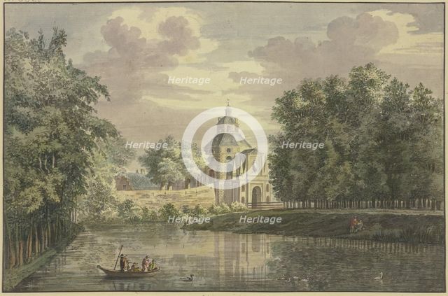 Gate to Utrecht with part of the promenade, 1750. Creator: Jacobus van Liender.