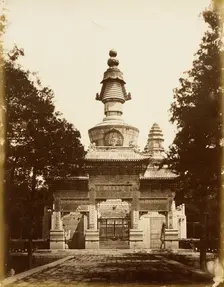 Gate to Buddhist Sanctuary, 1860. Creator: Felice Beato