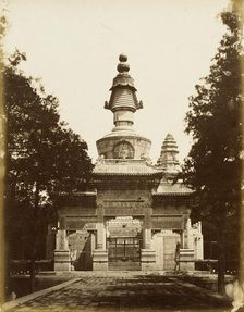 Gate to Buddhist Sanctuary, 1860. Creator: Felice Beato