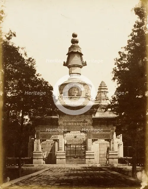 Gate to Buddhist Sanctuary, 1860. Creator: Felice Beato.