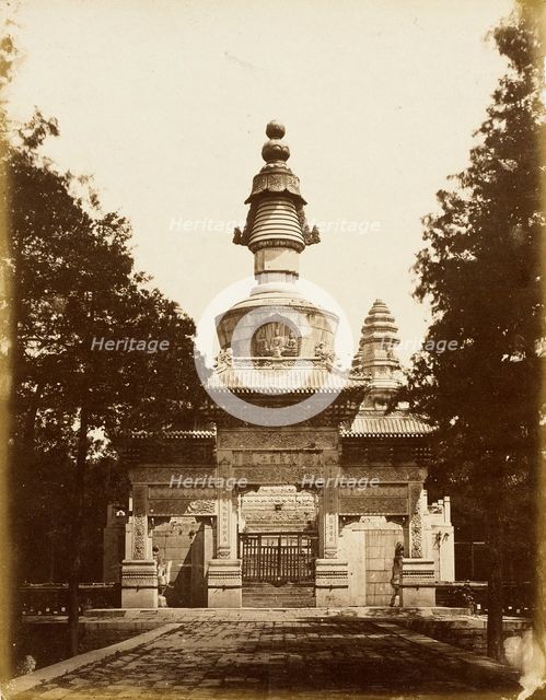 Gate to Buddhist Sanctuary, 1860. Creator: Felice Beato.