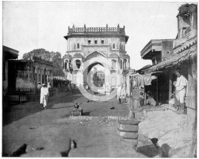 'Gate to Lucknow , India', late 19th century. Artist: John L Stoddard