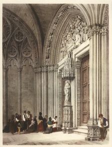 Gate under Pamplona Cathedral