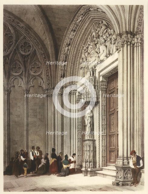 Gate under Pamplona Cathedral.