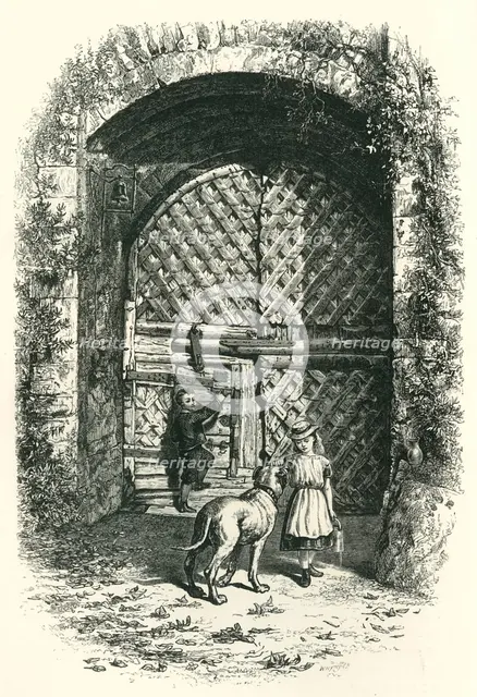 'Gate at Chepstow', c1870.