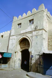 Gate in the city walls, Sfax, Tunisia. Creator: Vivienne Sharp