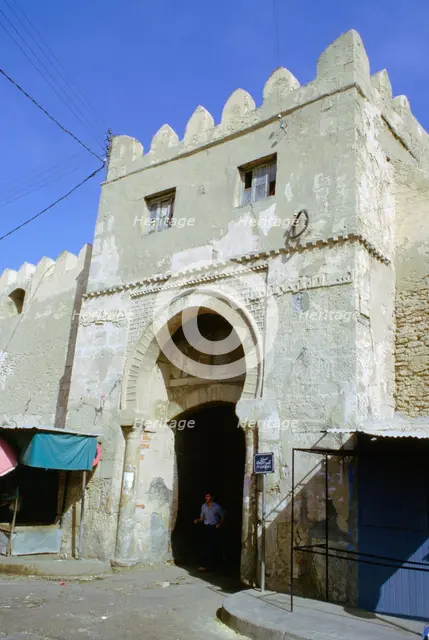 Gate in the city walls, Sfax, Tunisia.  Creator: Vivienne Sharp.