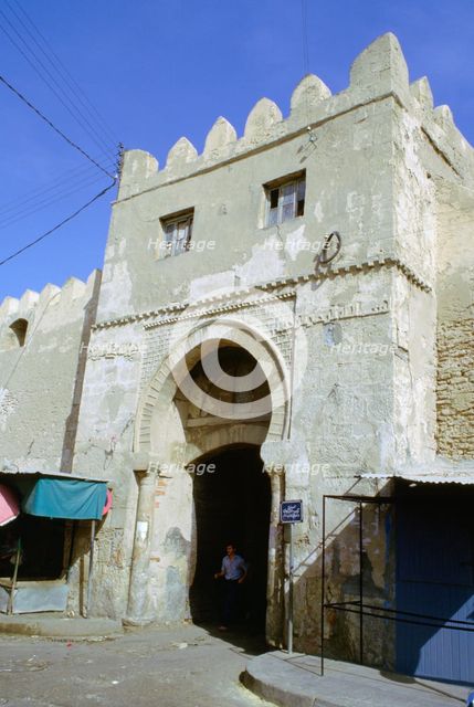 Gate in the city walls, Sfax, Tunisia.  Creator: Vivienne Sharp.