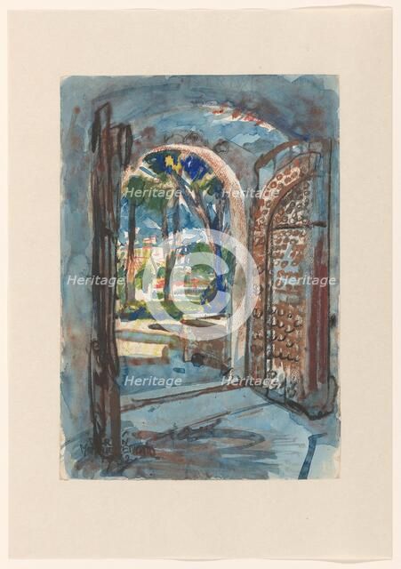 Gate in S. Miniato, 1932. Creator: Martin Monnickendam.