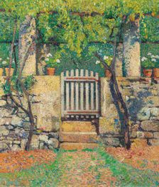 Gate leading to the Marquayrol vegetable garden. Creator: Martin, Henri (1860-1943)