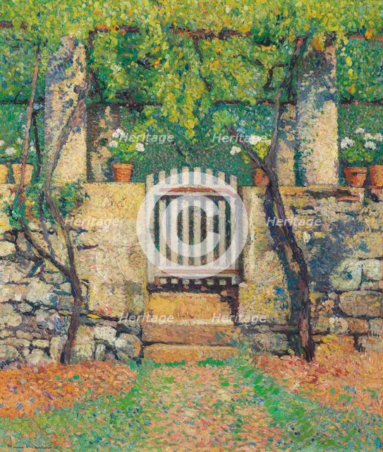 Gate leading to the Marquayrol vegetable garden. Creator: Martin, Henri (1860-1943).