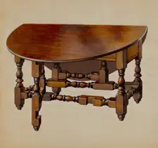 Gate-legged Table, c. 1936. Creator: George Nelson