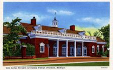 Gate Lodge entrance, Greenfield Village, Dearborn, Michigan, USA, 1940
