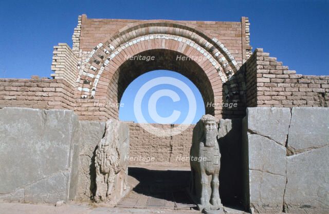 Gate, Northwest Palace, Calah (Nimrud), Iraq, 1977.
