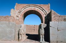 Gate, Northwest Palace, Calah (Nimrud), Iraq, 1977. Creator: Vivienne Sharp
