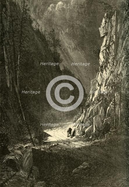 'Gate of the Crawford Notch', 1872.  Creator: Harry Fenn.