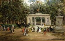 Gate of the Botanical Garden of Madrid 1870 by Francisco Domingo Marqués