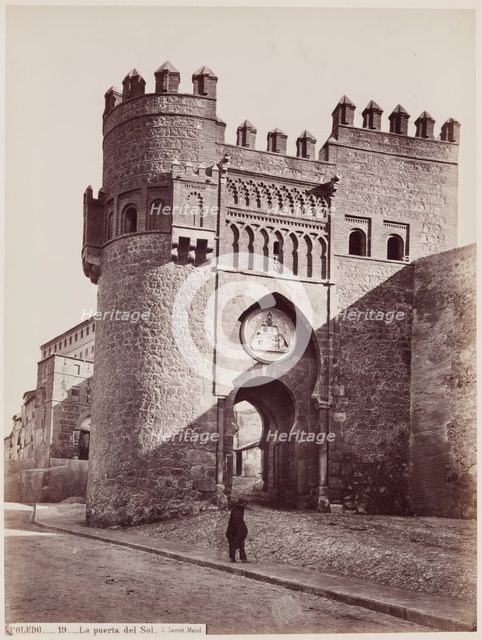 Gate of the Sun, Toledo, Spain, between 1875 and 1892. Creator: Juan Laurent.
