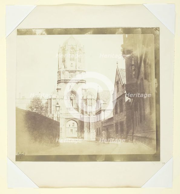 Gate of Christchurch, Oxford, c. 1844. Creator: William Henry Fox Talbot.