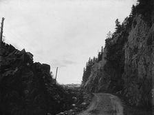 Gate of Crawford Notch from below, White Mountains, c1900. Creator: Unknown