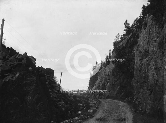Gate of Crawford Notch from below, White Mountains, c1900. Creator: Unknown.